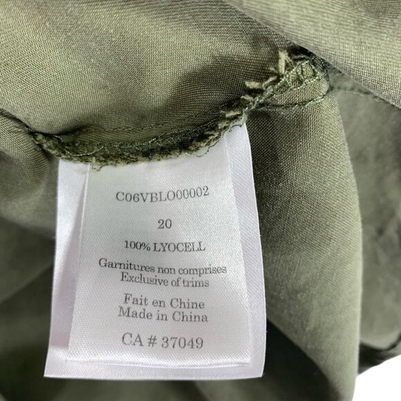 plus size sleeveless Button tank top tunic style  green size 20 Claire France - Picture 15 of 15